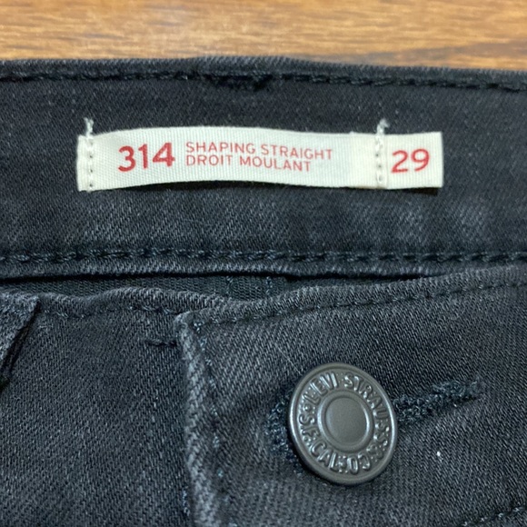 Levi’s Black Straight Leg Jeans - Picture 2 of 4